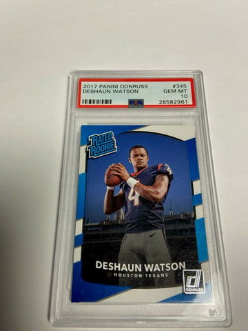2017 Deshaun Watson Donruss Rated Rookie PSA 10