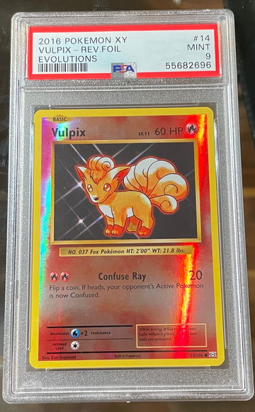 2016 Pokémon XY Evolutions Vulpix Foil PSA 9