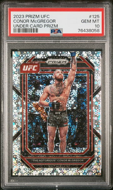 2023 Panini Prizm UFC Prizms Under Card Conor Mcgregor #125 PSA 10