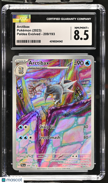 2023 Pokémon Paldea Evolved Arctibax Illustration Rare CGC 8.5 #209/193