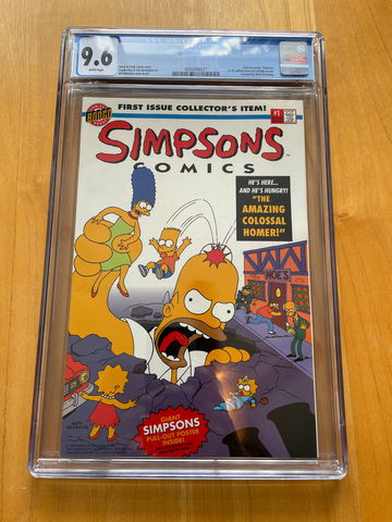 Simpson Comics #1 CGC 9.6 White Pages