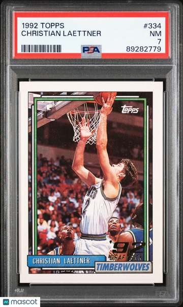 1992 Topps Christian Laettner #334 PSA 7