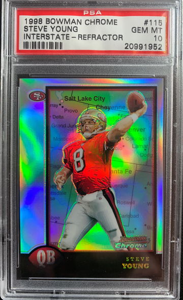 1998 Steve Young Interstate Refractor PSA 10