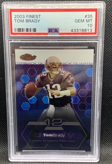 2003 Tom Brady Finest PSA 10 