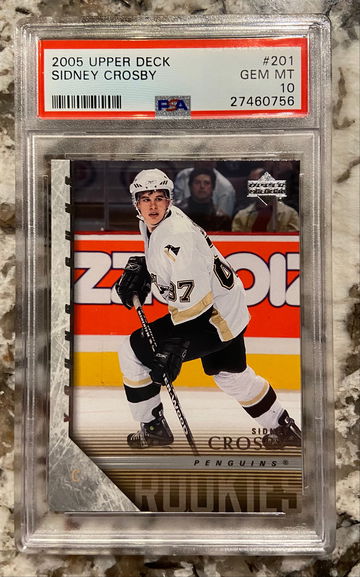 2005-06 Upper Deck Young Guns Sidney Crosby RC #201 PSA 10 Gem Mint