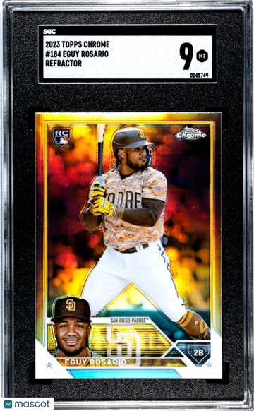 2023 Topps Chrome Eguy Rosario #184 Refractor SGC 9