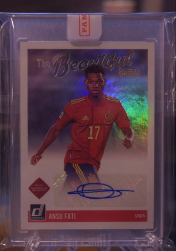 2021-22 Panini Donruss Road To Qatar Ansu Fati The Beautiful Game Auto