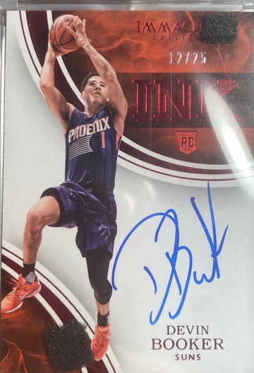 DEVIN BOOKER IMMACULATE COLLECTION 2015-16 ROOKIE INK AUTO /25 