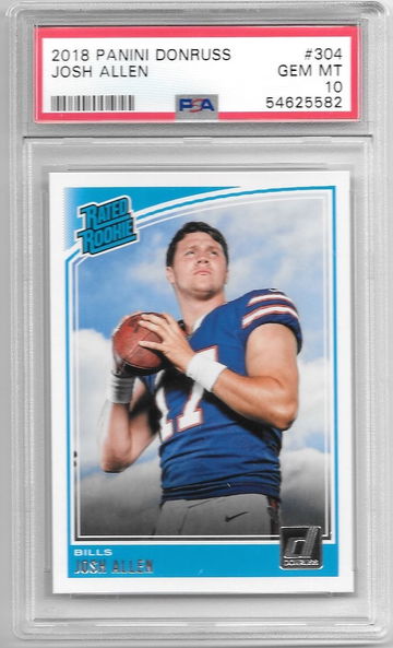 2018 Panini Donruss Josh Allen Rookie RC PSA 10