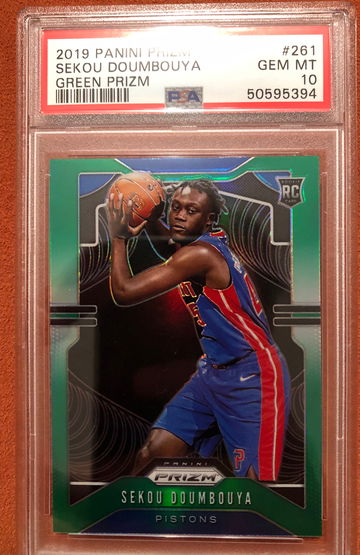 Sekou Doumbouya Prizm Green Gem Mint PSA 10