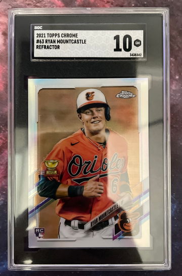 2021 Topps Chrome #63 Refractoe Ryan Mountcastle SGC 10