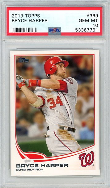 Bryce Harper 2013 Topps PSA 10 Gem Mint