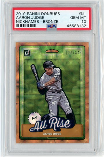 2019 Panini Donruss Aaron Judge - Nicknames /349 PSA 10!!