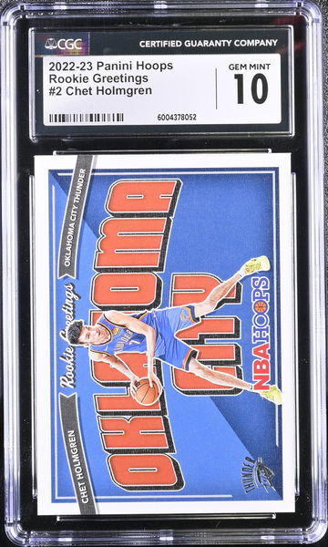 2022-23 PANINI CHET HOLMGREN #2 star Rookie RC CGC 10