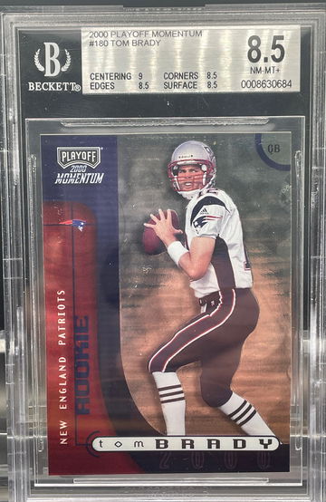 2000 playoff momentum Tom Brady BGS 8.5 /750