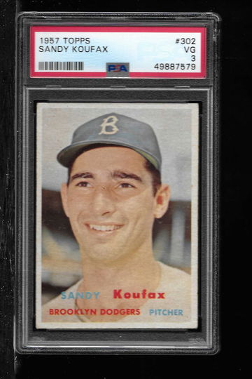 1957 TOPPS SANDY KOUFAX PSA 3
