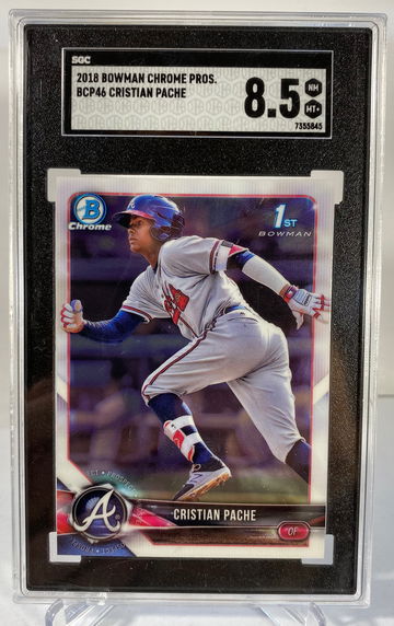 2018 Bowman Chrome Cristian Pache Rookie SGC 8.5