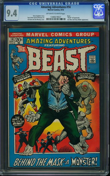 AMAZING ADVENTURES #14, CGC 9.4 NM