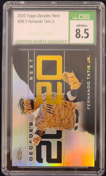 2020 Topps Decades Next #DNC-3 Fernando Tatis Jr CSG 8.5 NM-Mint + Holo Padres 