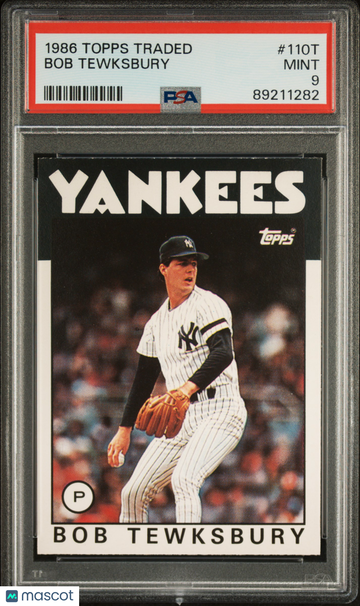 1986 Topps Traded Bob Tewksbury #110T PSA 9