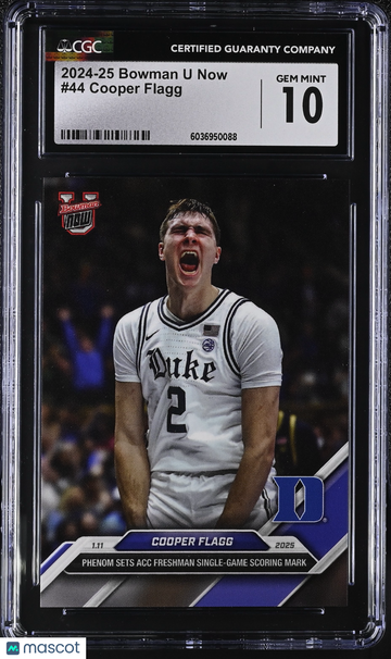 2024-25 Bowman U Now Cooper Flagg #44 CGC 10