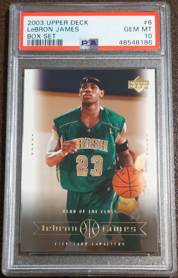 2003 Upper Deck, Lebron James Box Set, #6, Rookie, PSA 10