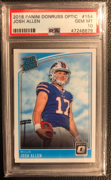 2018 Optic Josh Allen PSA 10