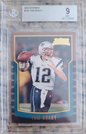 2000 Bowman Tom Brady BGS 9