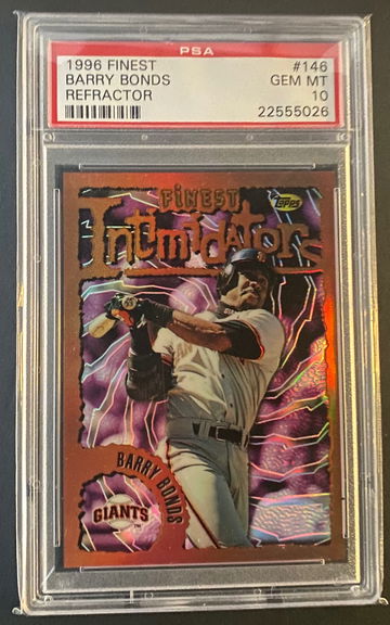 1996 Topps FINEST #146 Barry Bonds Refractor PSA 10 