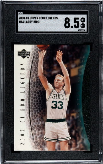 2000-01 Upper Deck Basketball Legends #14 Larry Bird - Graded SGC 8.5 NM-MT+ ☘️