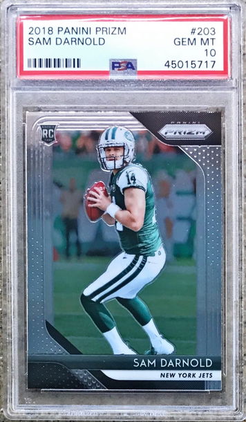 2018 Panini Prizm Sam Darnold #203 PSA 10
