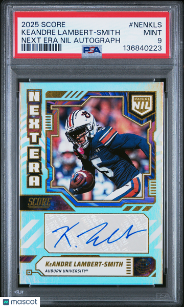 2025 Panini Score Next Era Nil Autographs Keandre Lambert-Smith #NENKLS PSA 9