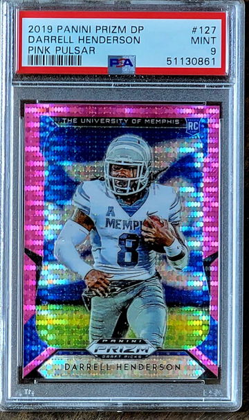 2019 SP Darrell Henderson Panini Pink Pulsar Prizm PSA 9 POP 4 Rookie RC #127