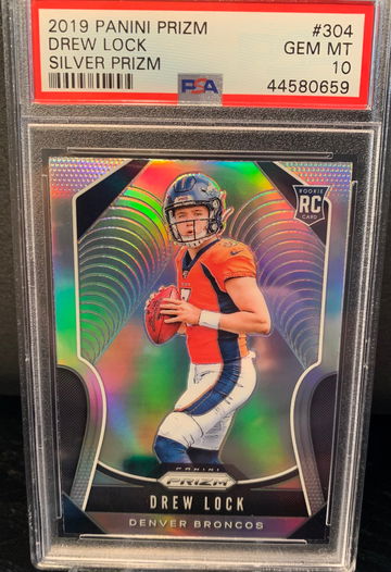 2019 Prizm Silver Drew Lock PSA 10