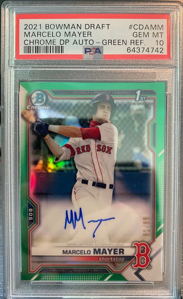 Marcelo Mayer 1st Bowman Chrome Auto Green Refractor /99