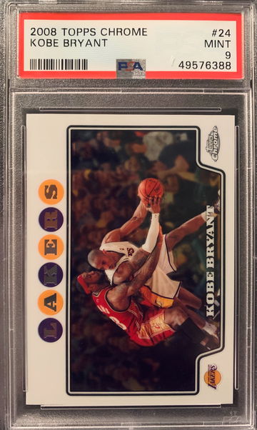 2008 Topps Chrome Kobe Bryant PSA 9 Mint