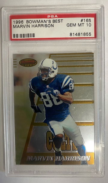 1996 Bowman Best Marvin Harrison rookie PSA 10 Gem Mint