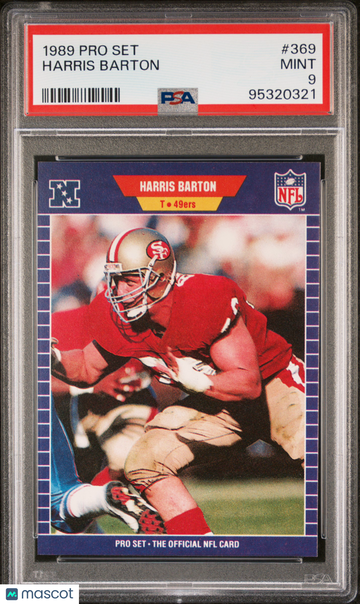 1989 Pro Set Harris Barton #369 PSA 9
