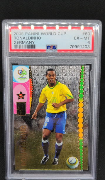 2006 Panini FIFA World Cup Germany Ronaldinho #60 PSA 6