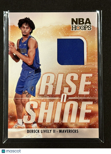 Dereck Lively II 2023-24 NBA Hoops Rise N Shine Memorabilia #RS-DLI Rookie RC