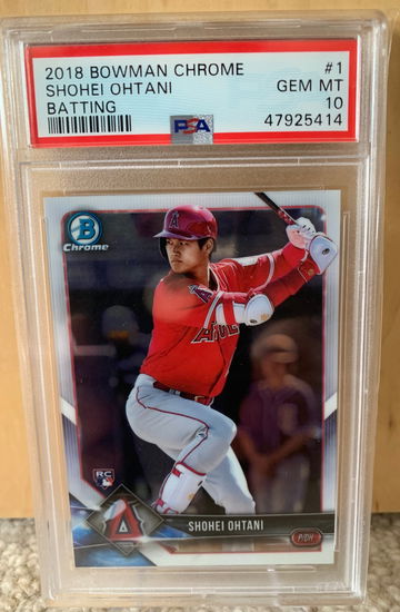 Shohei Ohtani 2018 Bowman Chrome RC PSA 10