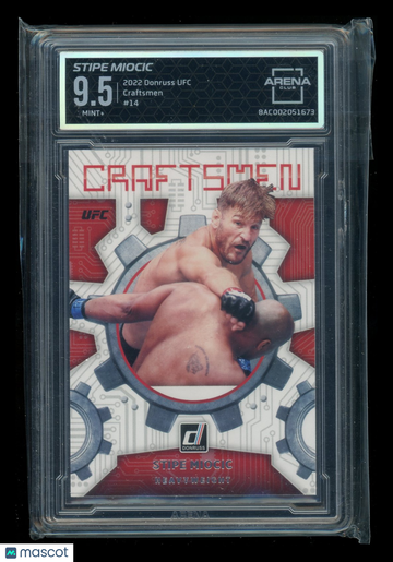 2022 Panini Donruss Craftsmen Stipe Miocic #14 Arena Club 9.5