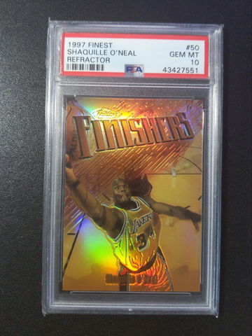 1997 Finest #50 Shaquille O'Neal  Refractor PSA 10