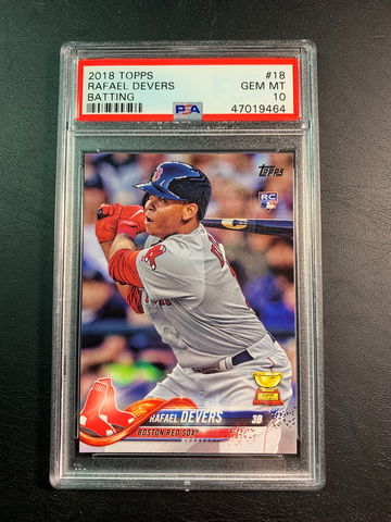 Rafael Devers 2018 Topps Rookie PSA 10.