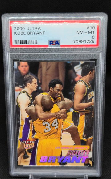 2000 Ultra #10 Kobe Bryant Shaquille O'Neal Iconic Championship Moment PSA 8