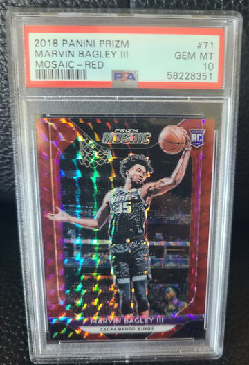 2018 Panini Prizm Red Mosaic Marvin Bagley III  PSA 10