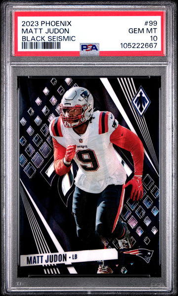 2023 Panini Phoenix Black Seismic Matt Judon #99 PSA 10