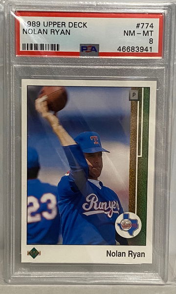 1989 Upper Deck Nolan Ryan #774 PSA 8 Football