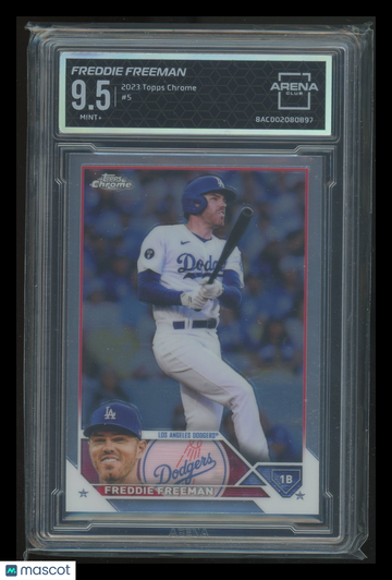 2023 Topps Chrome Freddie Freeman #5 Arena Club 9.5