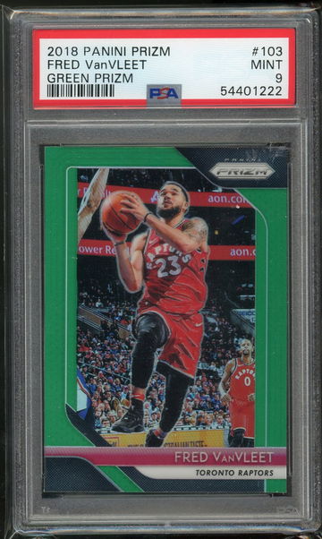 2018 Prizm Fred VanVleet Green PSA 9